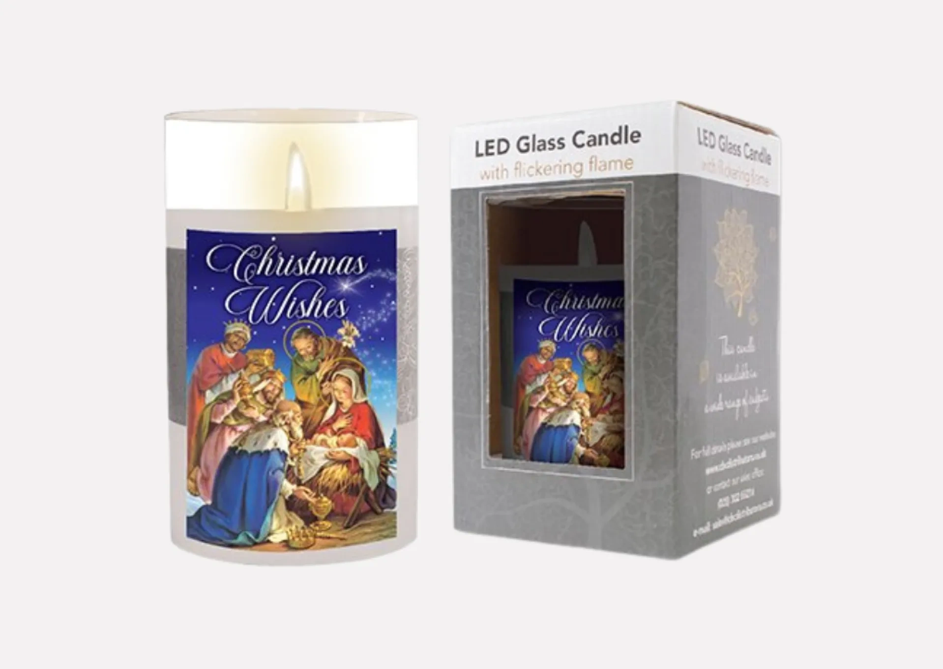 Christmas Wishes LED Candle