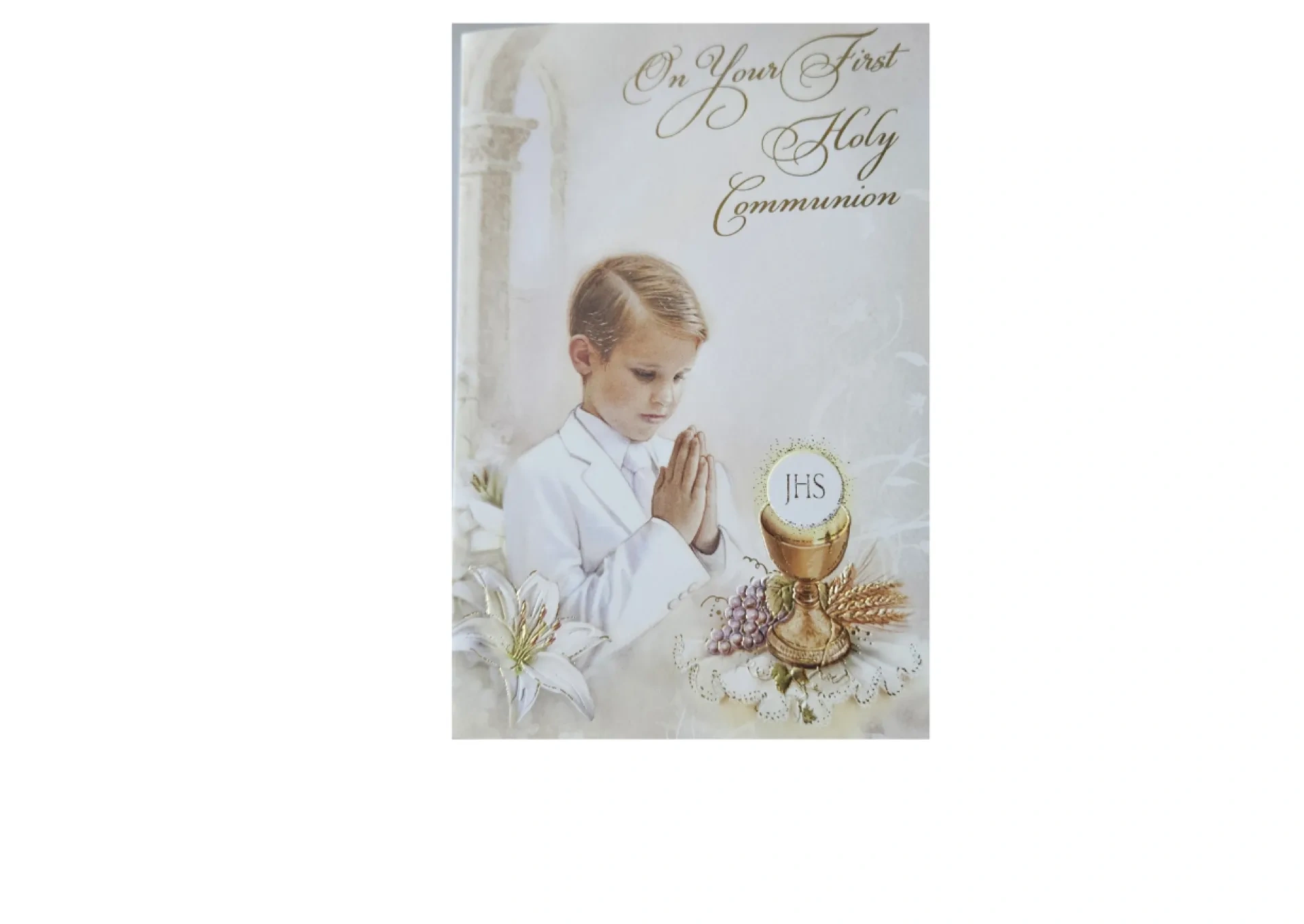 Boys Communion Card