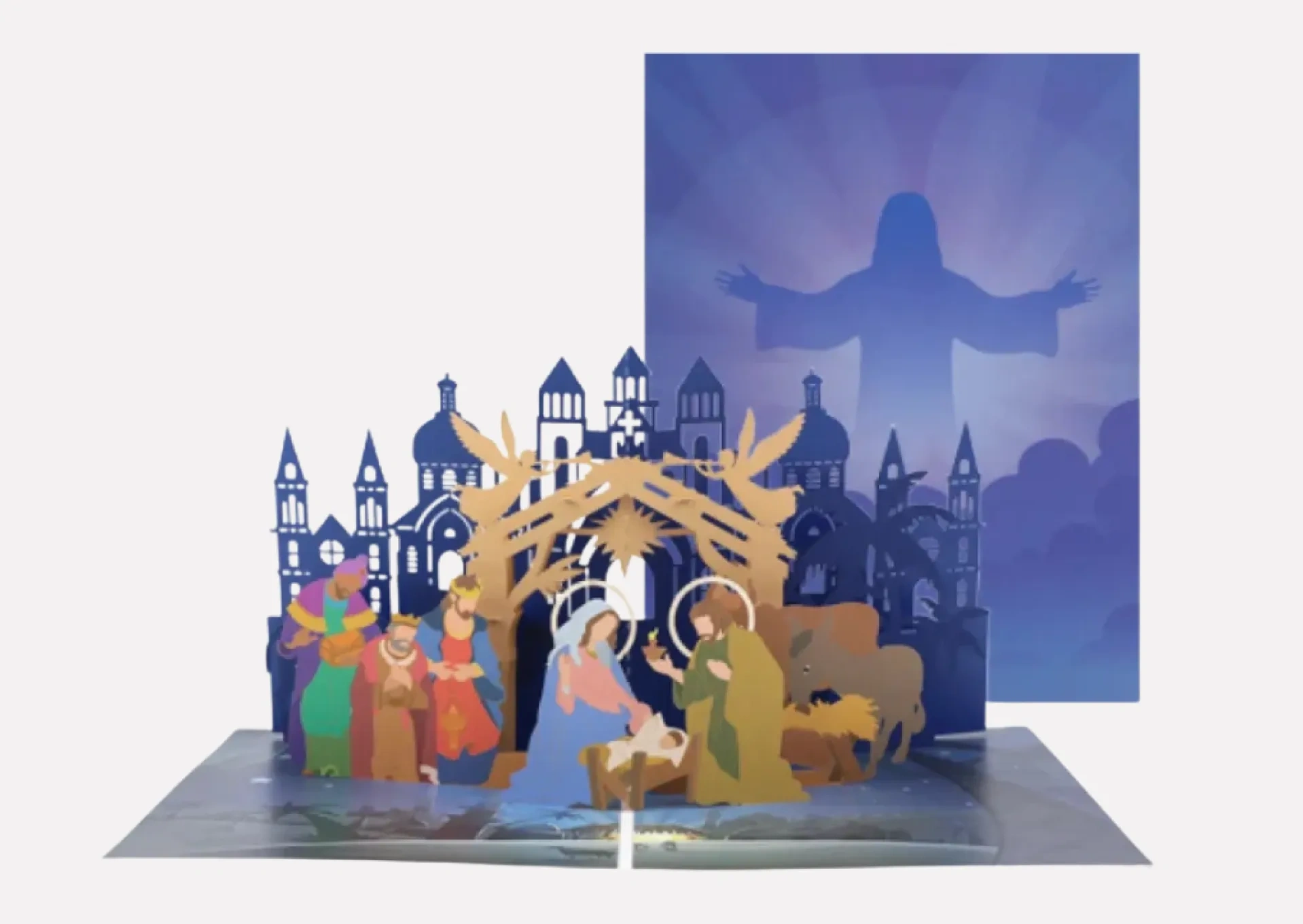 Pop Up Nativity Card