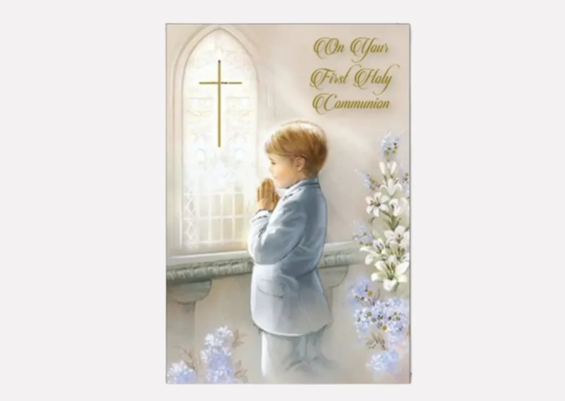 Boys Communion Card