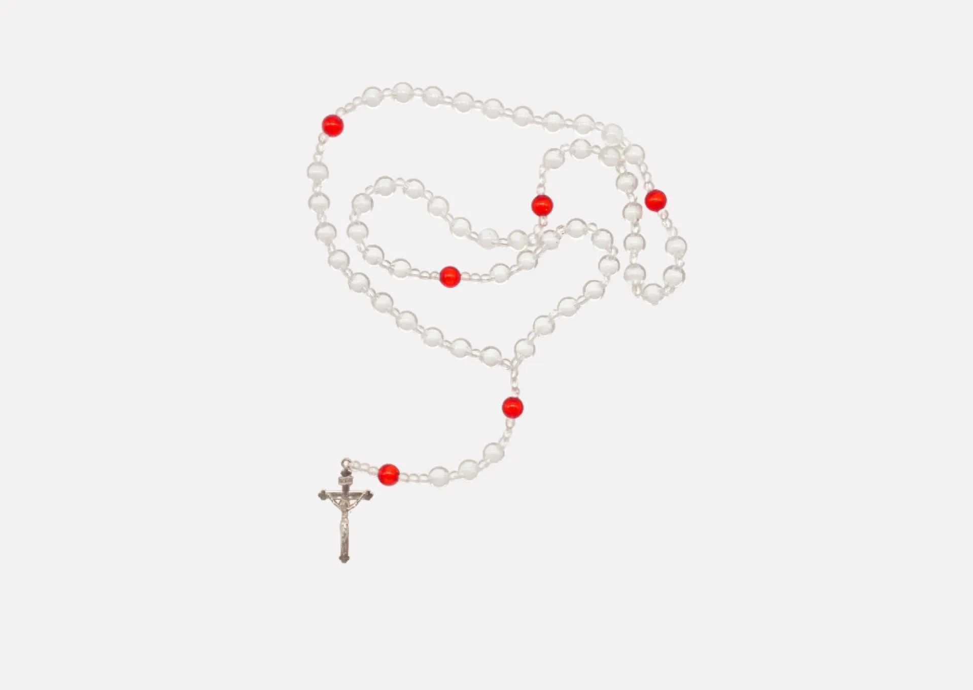 White and Red Ethiopian Rosary