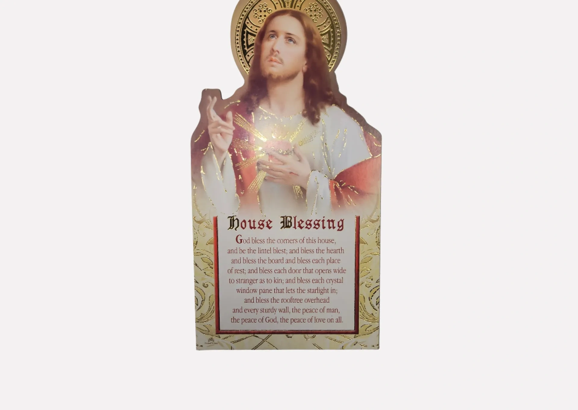 Sacred Heart House Blessing – Plaque
