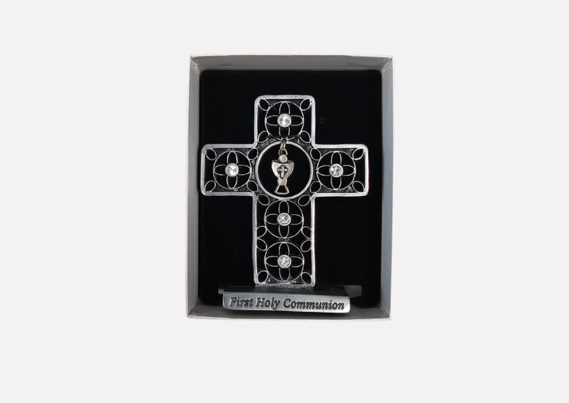 Holy Communion Pewter Cross