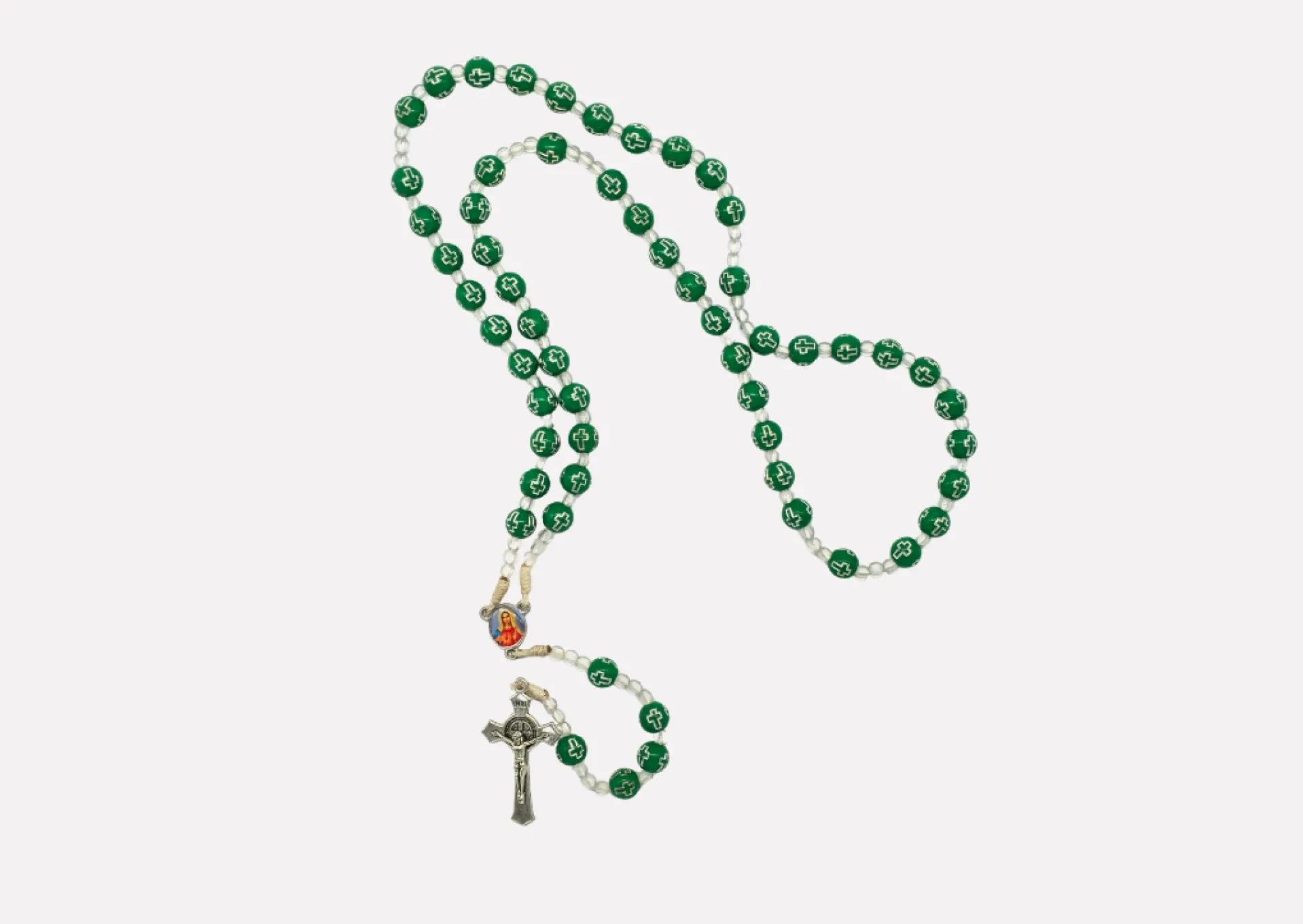 Ethiopian Green Cross Rosary