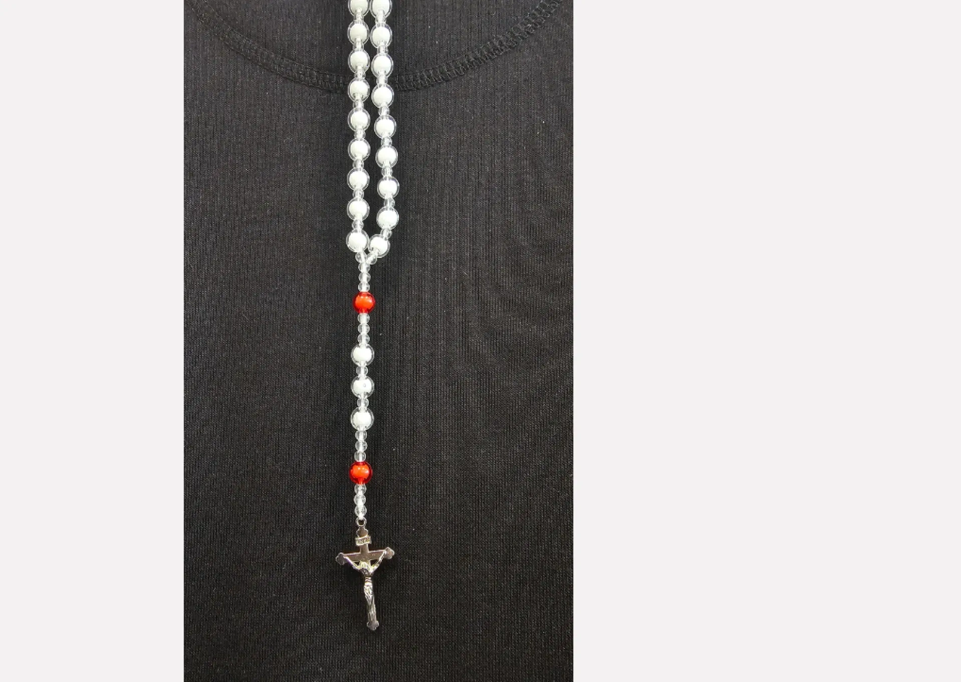 White and Red Ethiopian Rosary