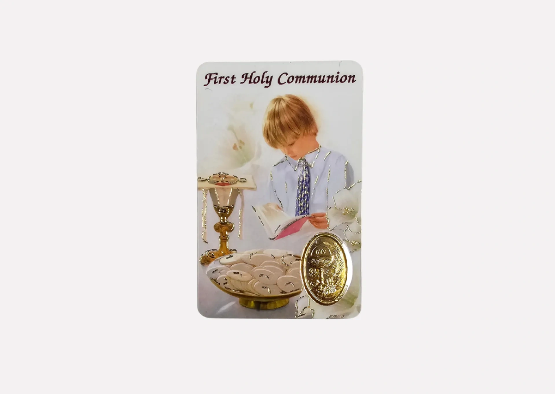 First Holy Communion Card for Boys