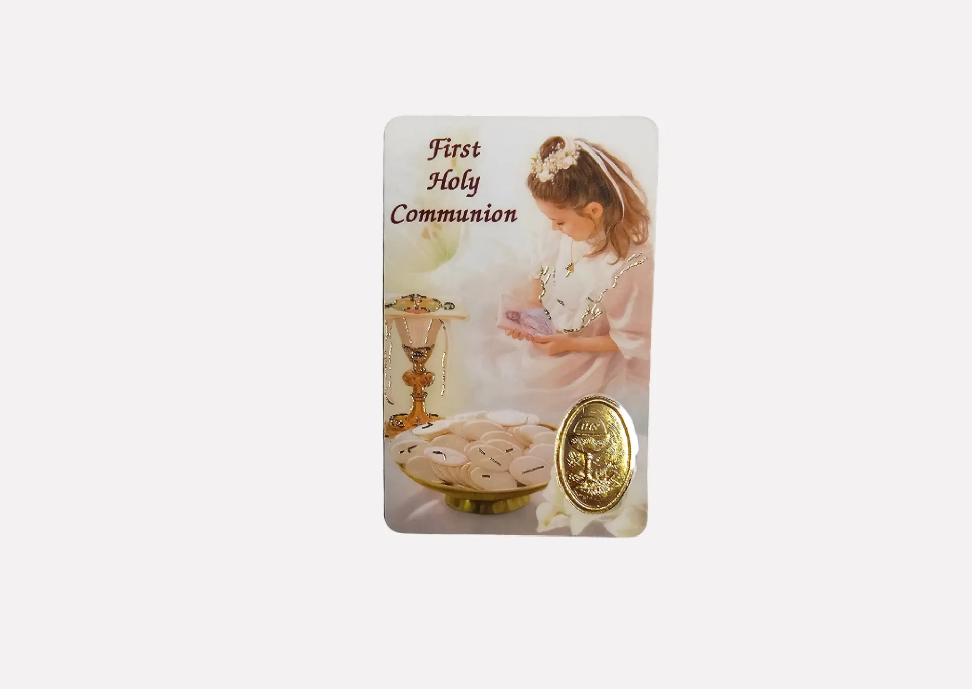 First Holy Communion Card for Girls