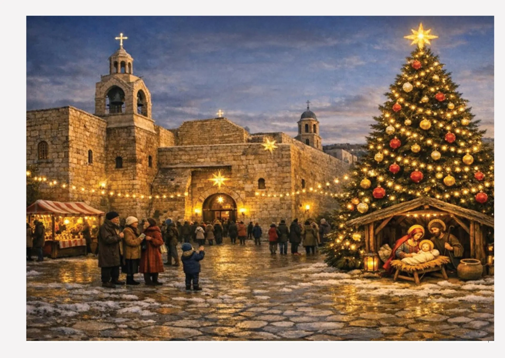 Bethlehem Square Christmas Card