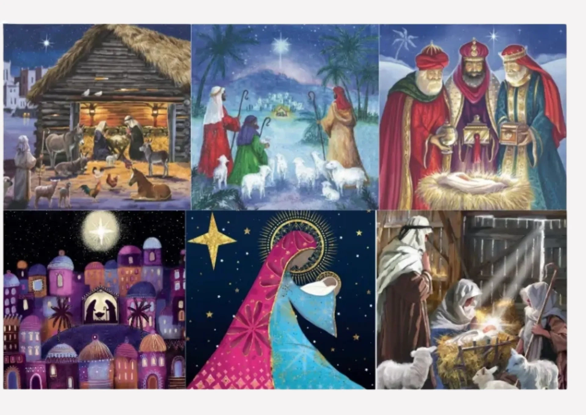 Childrens Christian Christmas Card pack