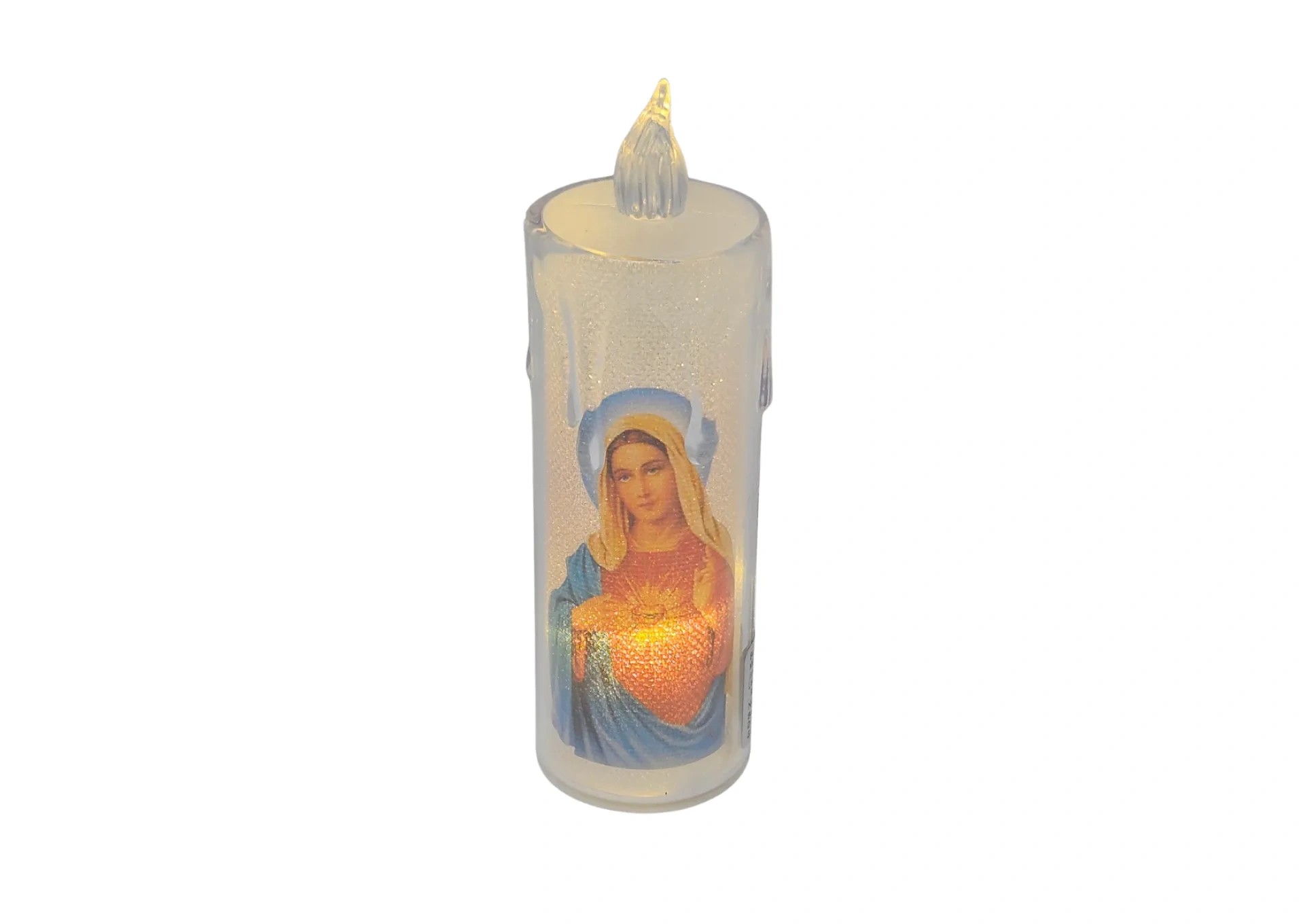 Sacred Heart of Mary LED Candle