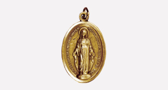 Brass Plated Miraculous Medal