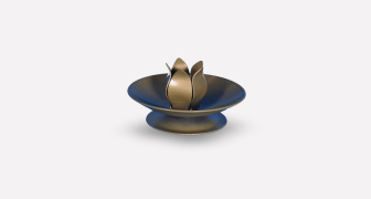Gold Tulip Candle Holder