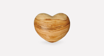 Holy Land Olive Wood Heart