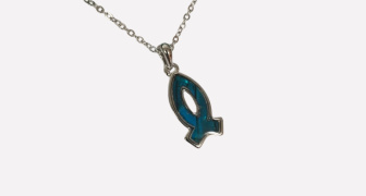 Ichthus Shell Fish Pendant