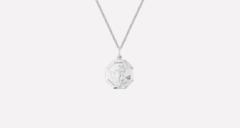 St Christopher Silver Pendant