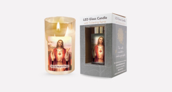 Sacred Heart of Jesus LED Candle