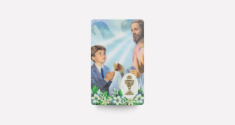 Boy's Keepsake First Communion Prayer Card