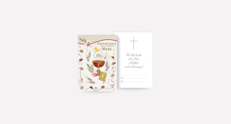A Special Anniversary Mass Card