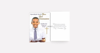 Boys First Holy Communion Card