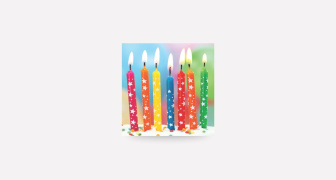 Candles Birthday Card
