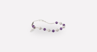 Amethyst Silver Bracelet