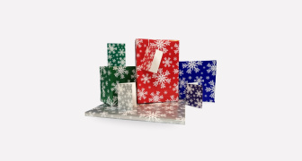 Festive Snowflakes Wrapping Paper