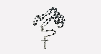 Holy Land Hematite Rosary
