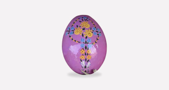 Hand Painted Wooden Egg