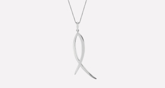 Ichthus Silver Pendant