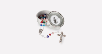 Multicoloured Rosary and Photo Box