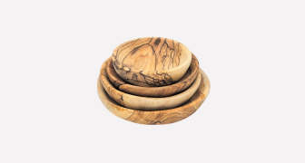 Holy Land Olive Wood Bowl 4 Piece Set