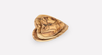 Olive Wood Heart Bowls