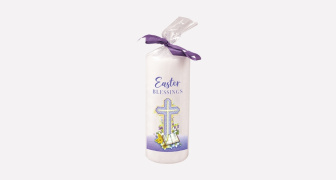 Gift Wrapped Easter Blessings Candle