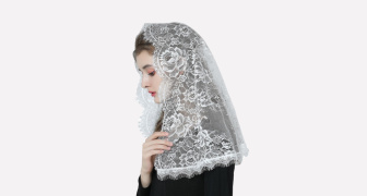 White Lace Mantilla