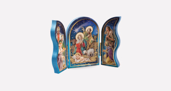 Wooden Nativity Triptych