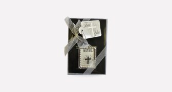 Silver Holy Bible Keyring