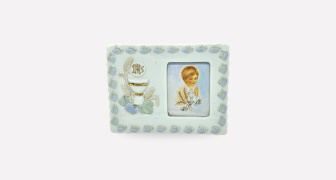 White Ceramic Sacramental Picture Frame