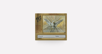 Gold confirmed in Christ Dove Picture Frame