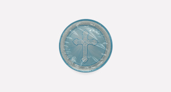 Blue Cross Paper Plates