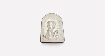Boys Silver Plated Communion Plaque