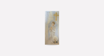 God Bless You Boys First Communion Card