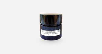 A jar of palm ash
