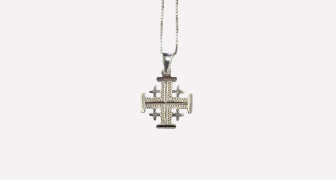 Jerusalem Silver Cross and Chain