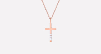 Mother of Pearl Rose Cross