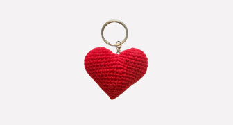 Syrian Heart Keyring