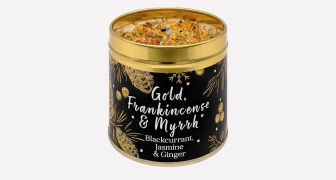 Gold Christmas Candle