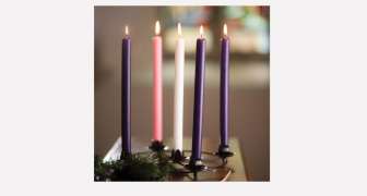 Advent candle frame & set
