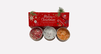 Merry Christmas Candle Set