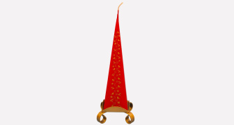 Red Pyramid Advent Candle