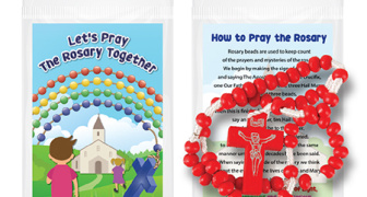 Children's Red Wooden Rosary